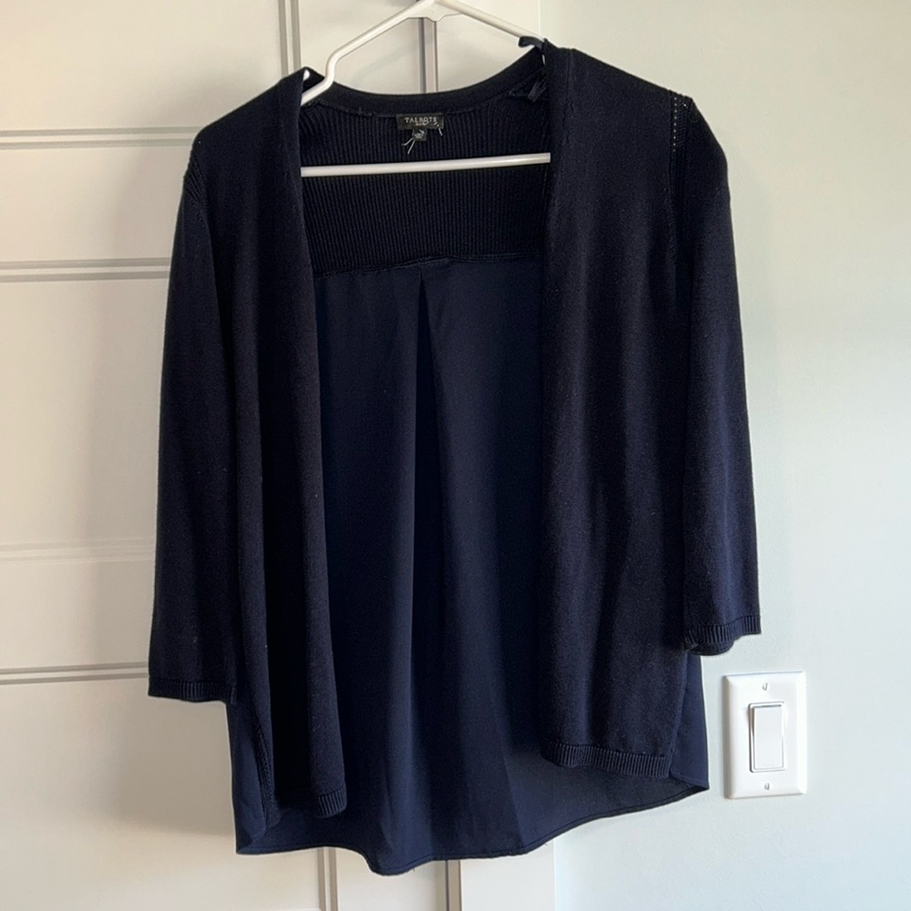 Navy cardigan